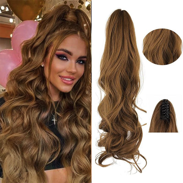 🎁Hot Sale 50% OFF⏳Dreamy Wavy Ponytail Hair Extensions with Clips