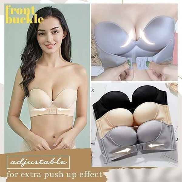 INVISIBLE STRAPLESS SUPER PUSH UP BRA